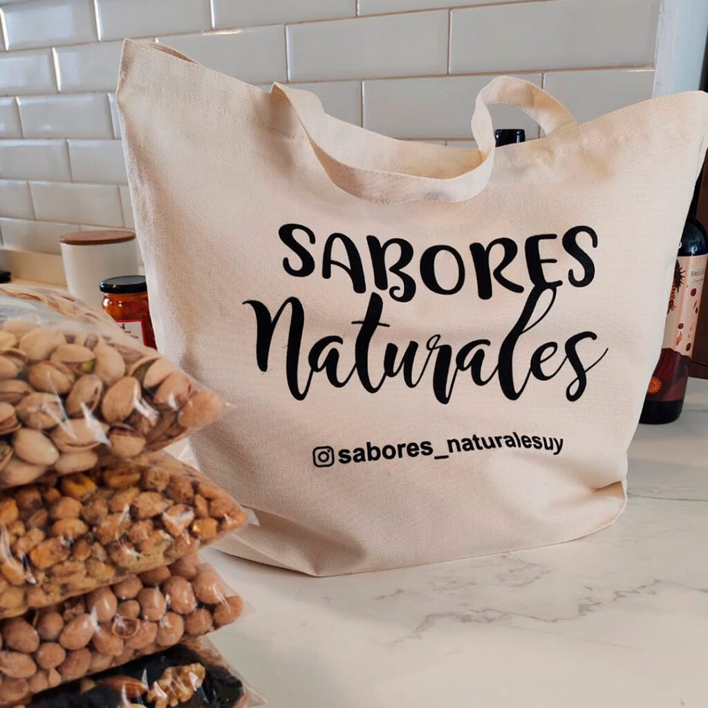 Aplicación de logotipo en Tote bag