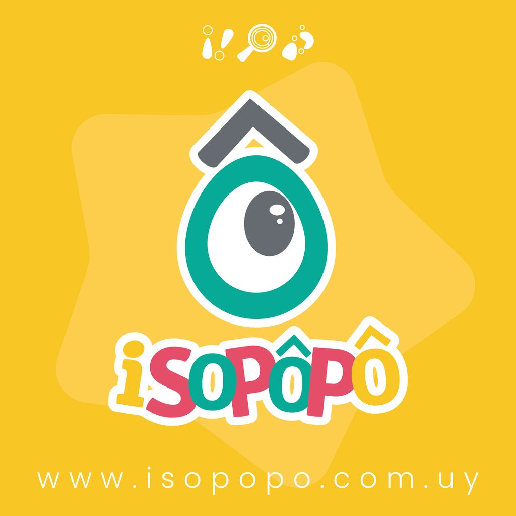Isologotipo ISOPOPO con elementos gráficos para aplicación en redes sociales